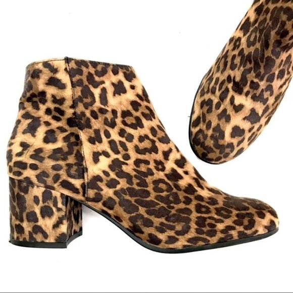 Libby Edelman Leopard Print Chunky Boots Sz 6.5 - Picture 11 of 11